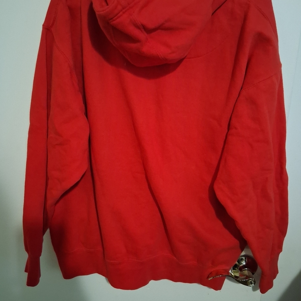 Classic Hip Hop Mens Red Hoodie Flying Horse (Biggie Pac Eazy) Size XL - Picture 3 of 4